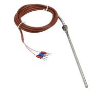 FTARP09 PT100 Type 2m Cable 150mm 316L Probe Head RTD Temperature Sensor M8 Thread 1Pcs