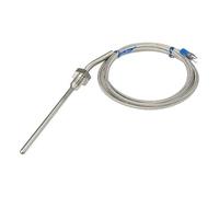 FTARP09 PT100 Type 2m Metal Braided Cable 100mm Probe Head RTD Temperature Sensor 1Pcs(M12 1)