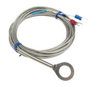FTARR01 K E Type 4m Metal Screening Cable Diameter Hole Ring Head Thermocouple 1Pcs(K 5mm hole)