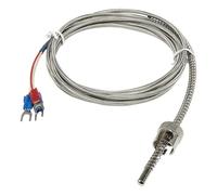 FTARS02 PT100 Type 12mm Hole Diameter Adjustable Bayonet Cap 2m Cable RTD Temperature Sensor 1Pcs