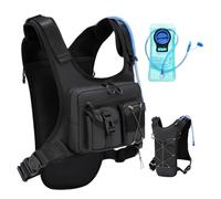 FTCYCRU Running Bag Hydration Vest,Cycling Hydration Backpack 5L for Women and Men，Lightweight Hydration Pack for Marathon Trail Race Jogging Hiking and Climbing. (black, one size)
