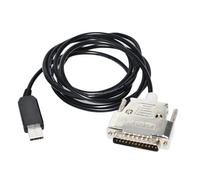 FTDI FT232RL CHIP USB TO D-SUB 25 PIN DB25 Male Converter RS232 Serial Programming Cable for ROLAND HEIDENHAIN MORI MAZAK CNC(1.8m)