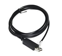 FTDI USB TO RJ9 RJ11 4P4C ASIAIR TO IOPTRON EQUATORIAL I/O HC KABLE, ASIAIR TO GO2NOVA EQMOD CABLE FOR IEQ30 IEQ45 CEM60 CEM25P (Size : 1.8M, Color : FT232RL Chip)