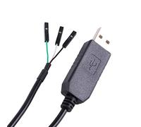 FTDI USB to TTL Serial 3.3V 5V Adapter Cable with 3 Pin 0.1 inch Pitch FeMale Socket Header UART IC FT232RL Chip for Windows 10 8 7 (3.3v ttl logic level)