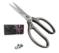 FTECYBO Heavy Duty Scissors 8.5'', All Purpose, Leather Scissors, Reinforced Stainless Steel Blades with Metal Handles for Home, Office, Easy Cutting Cardboard, Fabric, Carpet, Leather, etc