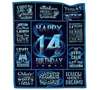 FTEFueie 14 Year Old Boy Birthday Gifts, 14th Birthday Gifts for Boys, 14 Year Old Boy Gift Ideas, Gifts for 14 Year Old Boy, 14th Birthday Decorations for Boys, Throw Blanket 50"X60"