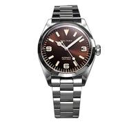 FTEOXLC Baltany 39MM Vintage Explorer Homage Men Watches Stainless Steel Bracelet PT5000 Automatic Dress Watch, V 1, Explorer