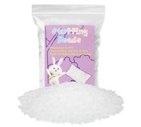 FTEVEN 100g/3.52oz Stuffing Beads, Premium Plastic Weight Stuffed Beads, Poly Pellets Weighted Stuffing Bead with Black Eyes for Stuffed Animals, Bean Bags DIY Crafts