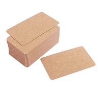 FTEYJEUIOTY 100pcs Blank Kraft Paper Business Cards Word Card Message Card DIY Gift Card