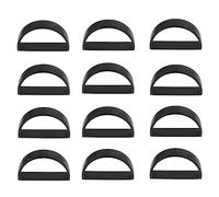 FTEYJEUIOTY 12 PCS Napkin Rings For,Mother'S Day,Thanksgiving,Christmas,Anniversary Dinners Black