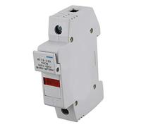 FTEYJEUIOTY RT18-32X AC 380V 32A 1 Pole 10x38mm DIN Rail Mount Plastic Fuse Holder Base