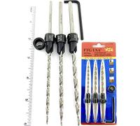 FTG USA Adjustable Wood Countersink Drill Bit Set#6#8#10 Extra Length with Tapered Drill Bit