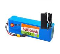 FTGADRYF 48V 58000mAh Built In BMS Rechargeable Waterproof PVC Lithium Battery Pack With Charger For 200-1000W Motor Electric Bicycle Scooter connector XT60(48V XT60)