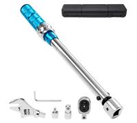 FTGear, 10-60 N.m Torque Wrench with 30mm Open End, 3/8 Drive Ratchet Interchangeable Head, Mini Split Torque Wrench for Mechanical Repair