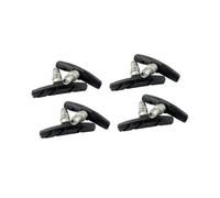 FTGNHF 1/2/4/6Pairs MTB Road Bicycle Silent Brake Pads Cycling V Holder Shoes Rubber Blocks Durable Accessories Bicycle brake pads(4 Pairs black)