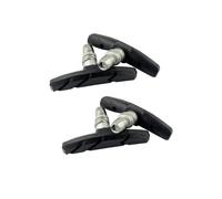 FTGNHF 1/2/4/6Pairs MTB Road Bicycle Silent Brake Pads Cycling V Holder Shoes Rubber Blocks Durable Accessories Bicycle brake pads(2 Pairs black)