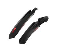 FTGNHF 2Pcs Bicycle Splash Fenders with Reflective Stickers Bike Mudguard Front Rear Mud Guard Universal Flaps for Mountain fender(Metal Rod)