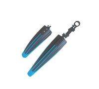 FTGNHF A set of colored mountain bike mudguards 20-26'' adjustable plastic for bicycles fender(BK Sky Blue)