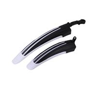FTGNHF A Set Strong Resilient Bicycle Mudguard Splash Proof Parts Mountain Bike Front Rear Wheels Outdoor Sports Free Cycling Road Race fender(Black)