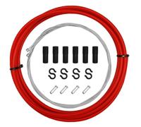 FTGNHF Bicycle Universal 2/2.5 M Brake/Shift Cable Housing Group Sets For MTB Road Shift Gear Derailleur/Brake kits Wire Tube Line Hose brake cable(Red Brake Cable)