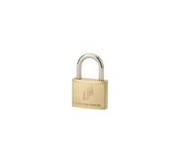 FTH MH2 Key Padlock, Solid Brass Body and Hardened Steel Shackle, 35mm Base, 2 Steel Toothed Keys
