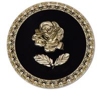 ftiemlovde 16 Novelty Brass Gold and Black Buttons for Blazer,Vintage Style Large Button Metal for Cardigan Crafting, Decorative Jacket Button for Sewing Women(A16 23mm 25mm)