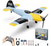 FTJKGH Remote Control Plane BF109 with 3 Channel, Foam RC Plane for Adults with 2.4GHz Wireless 6-axis Gyro Stabilizer, Easy to Fly Remote Control Aircraft Airplanes for Beginners, Adults, Kids