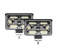 FTJKKVV 3/4/5 Inch ED Light Bar Off Road Spotlight Work Light LED Running Headlight For Truck For Tractor 4X4 Boat 12v 24v Fog Lamp Motorcycle Front Headlight(2pcs 4inch 130W)