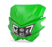 FTJKKVV For For D-Tracker For KLX125 For KLX150 For KLX 125 For KLX 150 Motorcycle Accessories Head Light Lamp LED Headlight Assembly Fairing Motorcycle Front Headlight(With Fairing green)