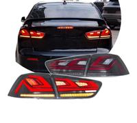 FTJKKVV Rear Trailer Light For Mitsubishi For Lancer For EVO-X 2008-2013 2014 2015 2016 2017 2018 Car Tail Light Assembly Dynamic LED Brake Signal(A Smoked Mirror)