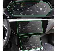 FTJKKVV Tempered Glass LCD Screen Protective Film For E-tron 2018 2019 2020 2021 Car Gps Navigtion Dashboard Guard Accessories Screen Protector Film(Navigation dashboard)