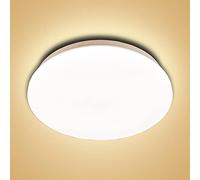 FTL LED Bathroom Light Ceiling Light 15W=90W Equivalent, Warm White 3000K, CRI＞80+, 1500LM, for Kitchen, Bathroom, Bedroom, Living Room, Hallway and Utility Room