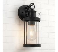 FTL Motion Sensor Outdoor Lights, Dusk Till Dawn Exterior Wall Sconce 3 Modes, PIR Security Porch Lighting for House E27, Motion Activated Outside Sensor Wall Lantern for Garage Entryway, Waterproof