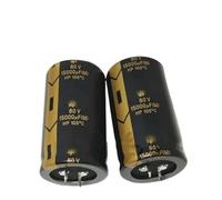 FTMRBOQI 2PCS 80v15000UF 35 * 60MM 15000UF 80V 105° 100V 10000UF 15000UF 22000UF Audio power filter electrolytic capacitor(80v15000UF 35X60MM)