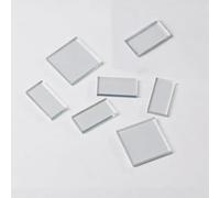 FTO Conductive Glass 1.0mm Thickness, 13Ω, 100pcs - Transparent Conductive Film for Electronics and Solar use(15x15x1mm)