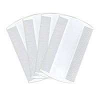 FTONOM5 4PCS Lice Comb for Lice Removal Head Lice Combs for Kids Durable Double Sided Nit Detection for Kids Adults and Pets Adults White