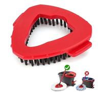 FTONOM5 Spin Scrub Brush Mop Head Base- Stiff Bristle Brush Replacement for Bathroom & Kitchen Tiles, Compatible with Vileda Turbo O Cedar/EasyWring 1 Tank Systems