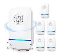 FTOTL Ultrasonic Pest Repeller 6 Pack - 2025 Upgrade with Night Light, Indoor Rodent & Insect Control for Mice, Roaches, Spiders, Safe for Children & Pets