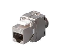 FTP CAT 6A Network Keystone Jack RJ 45 Port Zinc Alloy 8P8C Ethernet Adapter Shielded (10)