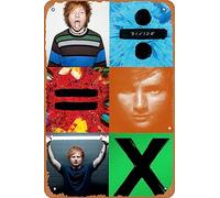 FTRGEA Ed Sheeran Albums Poster Metal Signs Vintage Tin Sign Wall Plaque Decor 8x12 Inch