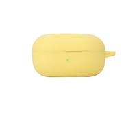 FTRONGRT Bluetooth Earphone Case for Samsung Galaxy Buds FE, Shockproof Silicone Earbud Case with Wireless Charging Compatibility, Yellow