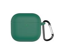 FTRONGRT Case Compatible with AirPods 4 2024, Anti-Scratch, Shockproof, Silicone Case Compatible with AirPods 4 2024 Bluetooth Earphone.Dark Green