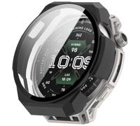 FTRONGRT Case Compatible with Amazfit Balance 3, PC + Screen Tempered Film, Anti-Scratch All-Inclusive Watch Cover. Black