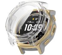 FTRONGRT Case Compatible with Amazfit T-Rex 3 Pro 44mm, PC + Screen Tempered Film, Anti-Scratch All-Inclusive Watch Cover. Transparent