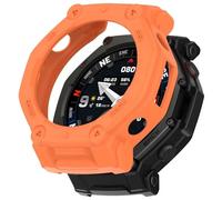 FTRONGRT Case Compatible with Amazfit T-Rex 3 Pro 48mm, Soft TPU, Anti-Scratch, Hollow Watch Protective Cover. Orange