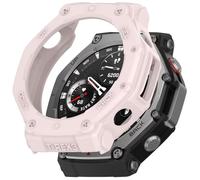 FTRONGRT Case Compatible with Amazfit T-Rex 3, Soft TPU, Anti-Scratch Watch Protective Case Compatible with Amazfit T-Rex 3. Light Pink