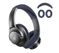 FTRONGRT Case Compatible with Anker Soundcore Life Q20i, Anti-Scratch, Soft Silicone Ear Cap Shell and Headband Protective Cover Compatible with Anker Soundcore Life Q20i Headphones. Dark Blue