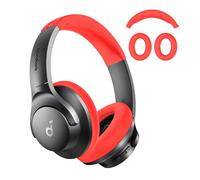 FTRONGRT Case Compatible with Anker Soundcore Life Q20i, Anti-Scratch, Soft Silicone Ear Cap Shell and Headband Protective Cover Compatible with Anker Soundcore Life Q20i Headphones. Red