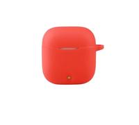 FTRONGRT Case Compatible with Baseus Bass W04, Anti-Scratch, Shockproof, Soft Silicone, Bluetooth Earphone Cover.Red