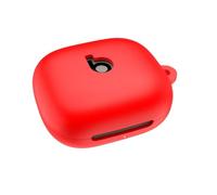 FTRONGRT Case Compatible with Beats Powerbeats Fit 2025, Anti-Scratch, Shockproof, Bluetooth Earphone Silicone Cover.Red